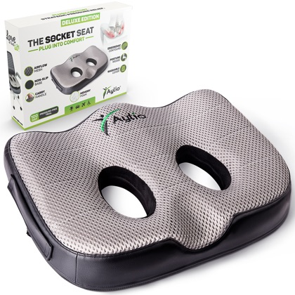 The Aylio Socket Seat cushion, showing its two sit-bone openings